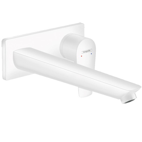 Hansgrohe Talis E 2-Loch Waschtischmischer Unterputz F-Set mattweiss langer Auslauf