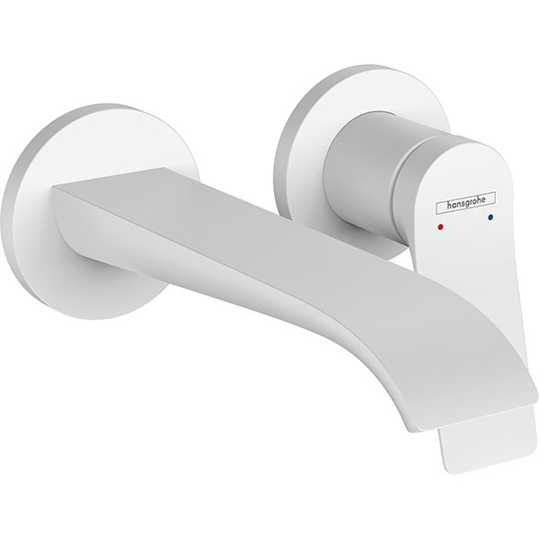 Hansgrohe 2-Loch Waschtischmischer Unterputz Vivenis F-Set 195 mm Auslauf mattweiss
