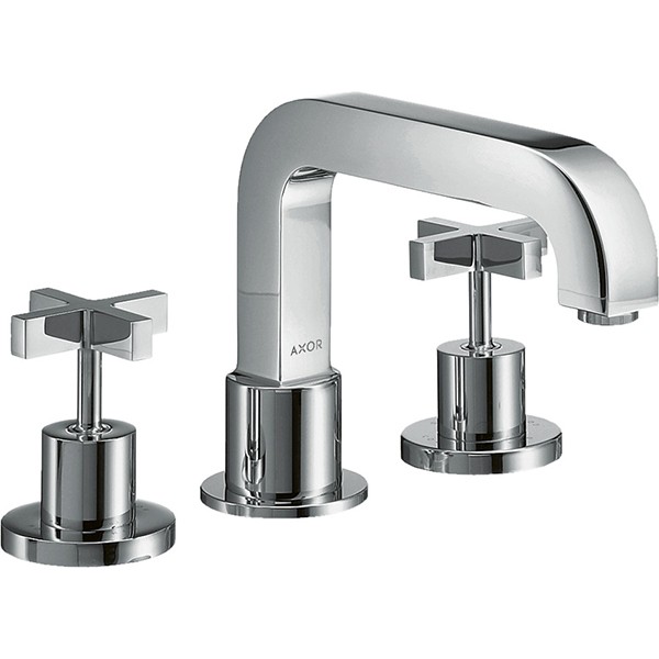 Hansgrohe 3-L.Wannenarmatur Axor Citterio F-Set f.Wannenrand chrom m.Kreuzgriff