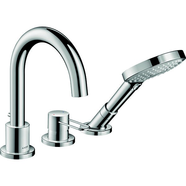 Hansgrohe 3-Loch Wannenmischer Axor Uno F-Set Bügelgriff chrom Wannenrandmontage