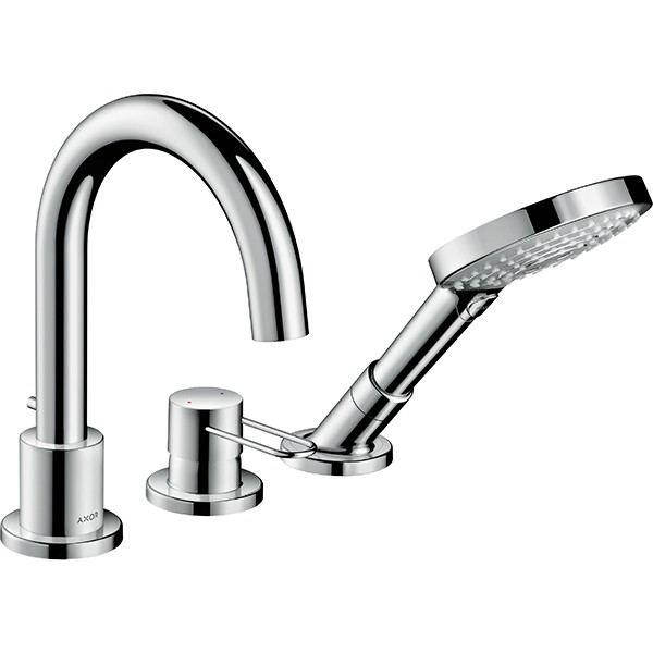 Hansgrohe 3-Loch Wannenmischer Axor Uno F-Set Bügelgriff chrom Wannenrandmontage