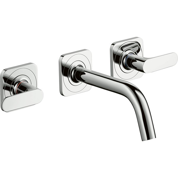 Hansgrohe 3-Loch Waschtischarm.UP Axor Citterio M chrom kurzer Ausl.m.Hebelgr.
