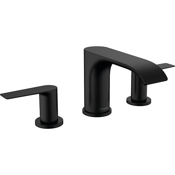 Hansgrohe 3-Loch Waschtischarmatur 95 Vivenis m.Zugstangen-Ablaufgarnitur mattschwarz