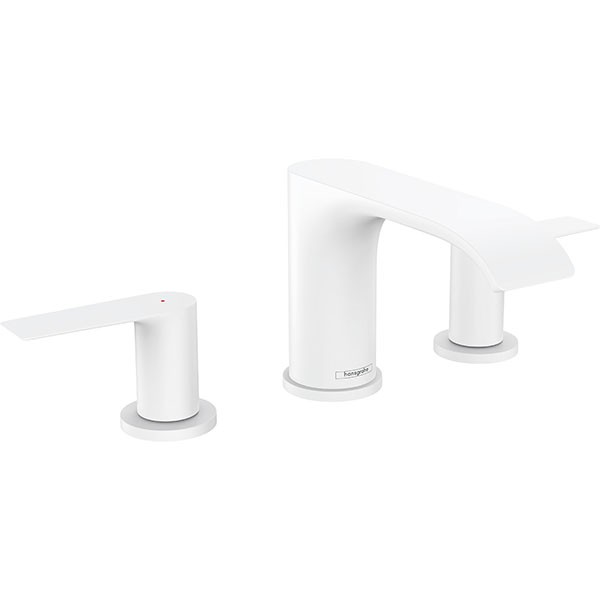 Hansgrohe 3-Loch Waschtischarmatur 95 Vivenis m.Zugstangen-Ablaufgarnitur mattweiss