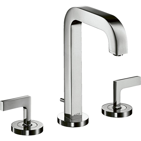 Hansgrohe 3-Loch Waschtischarmatur Axor Citterio chrom mit Hebelgriffen