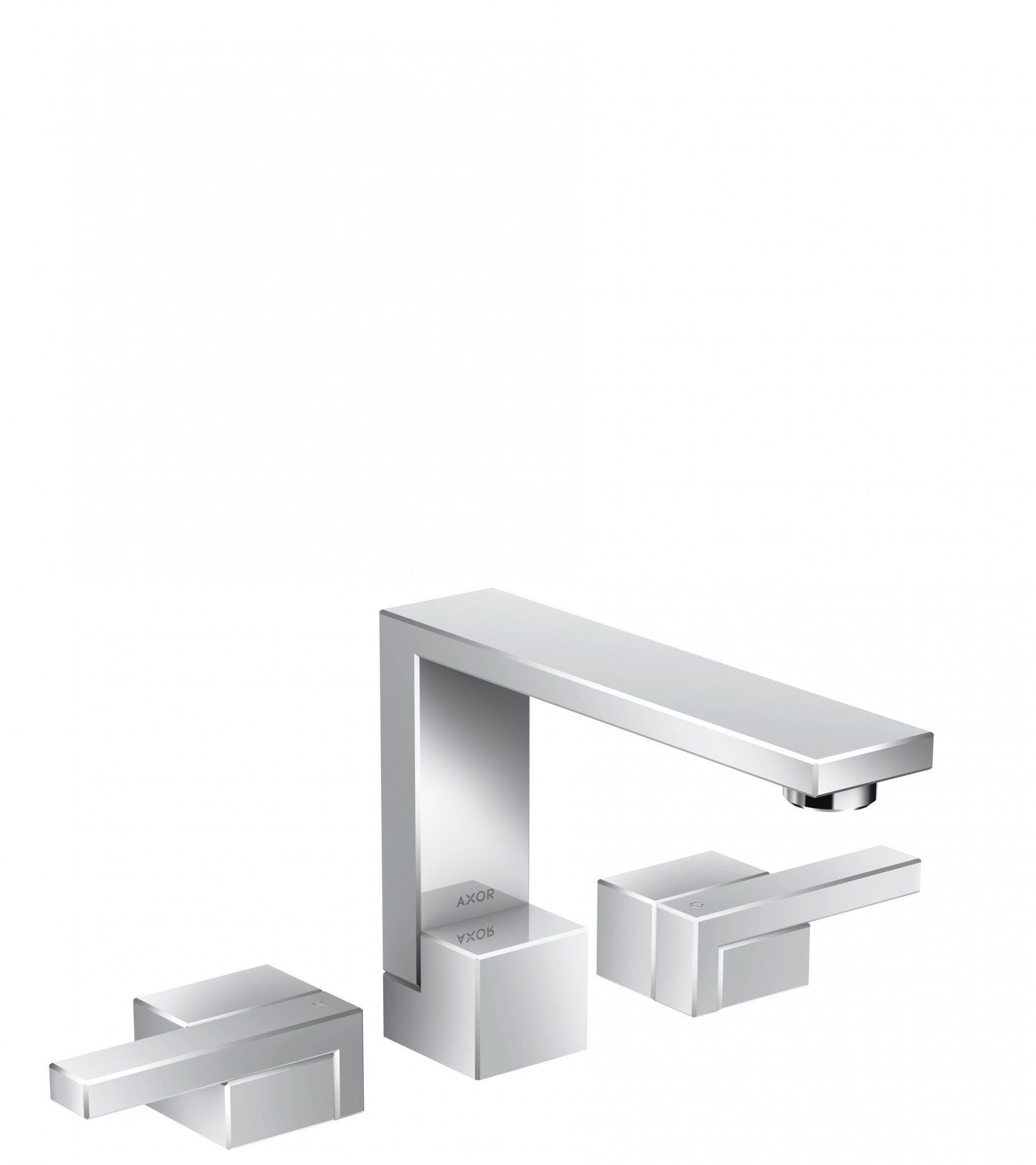 Hansgrohe 3-Loch Waschtischarmatur Axor Edge chrom