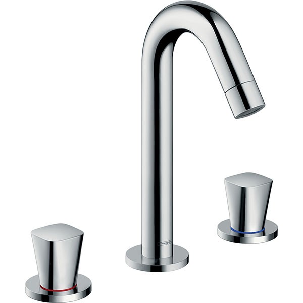Hansgrohe 3-Loch Waschtischarmatur Logis chrom  