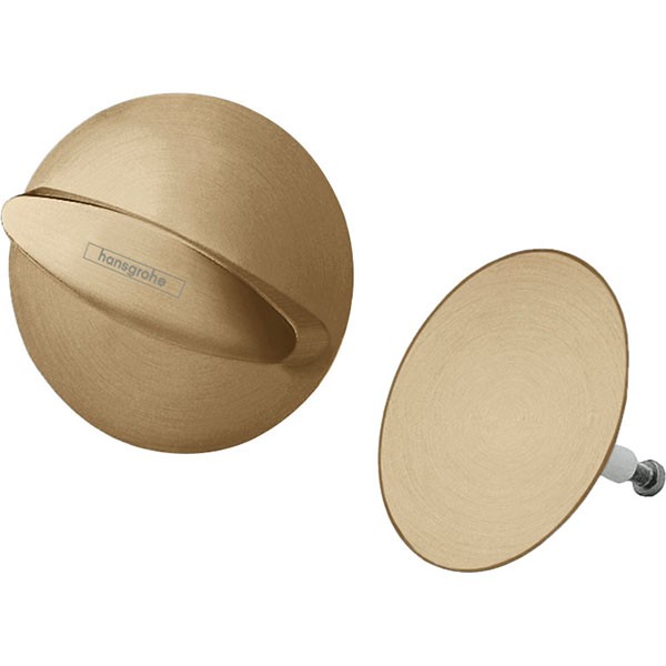 Hansgrohe Ab-u.Überlaufgarnitur Flexaplus F-Set (Griff u.Stopfen) brushed bronze