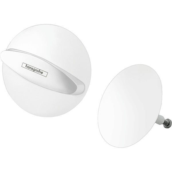 Hansgrohe Ab-u.Überlaufgarnitur Flexaplus F-Set (Griff u.Stopfen) mattweiss