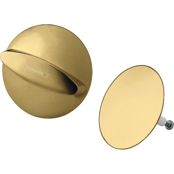 Hansgrohe Ab-u.Überlaufgarnitur Flexaplus F-Set (Griff u.Stopfen) polished gold