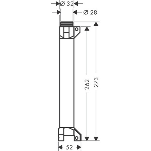 Hansgrohe Ablage Axor Starck Grundset 240mm  