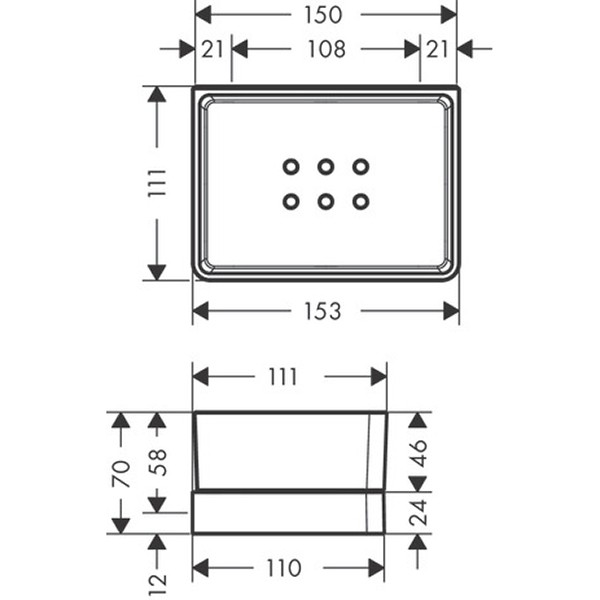 Hansgrohe Ablage AXOR Universal Accessories chrom
