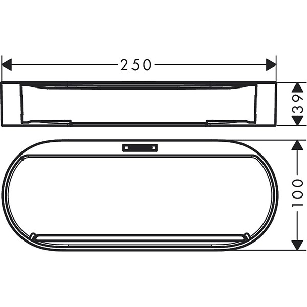 Hansgrohe Ablagekorb WallStoris mattweiss  