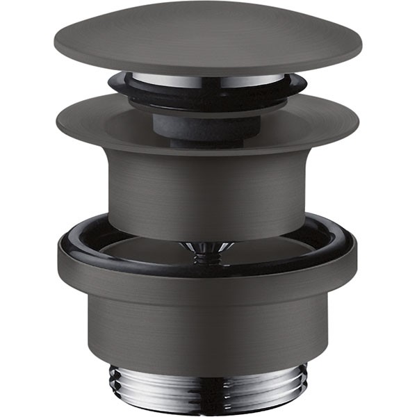 Hansgrohe Ablaufgarnitur Push-Open für Waschtisch- und Bidetmischer Brushed Black Chrome