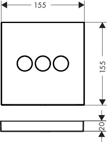 Hansgrohe Absperrventil, Unterputz, ShowerSelect, Fertigset, 3 Verbraucher, chrom