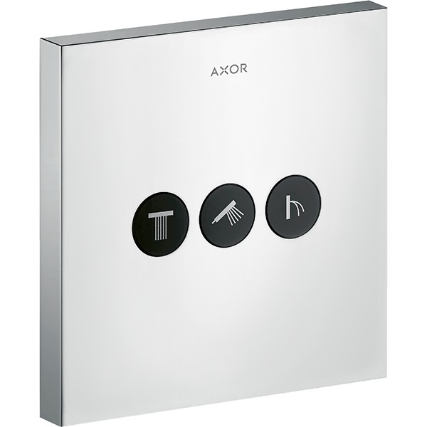 Hansgrohe Absperrventil UP Axor ShowerSelect Fertigset 3 Verbraucher quadratisch chr.