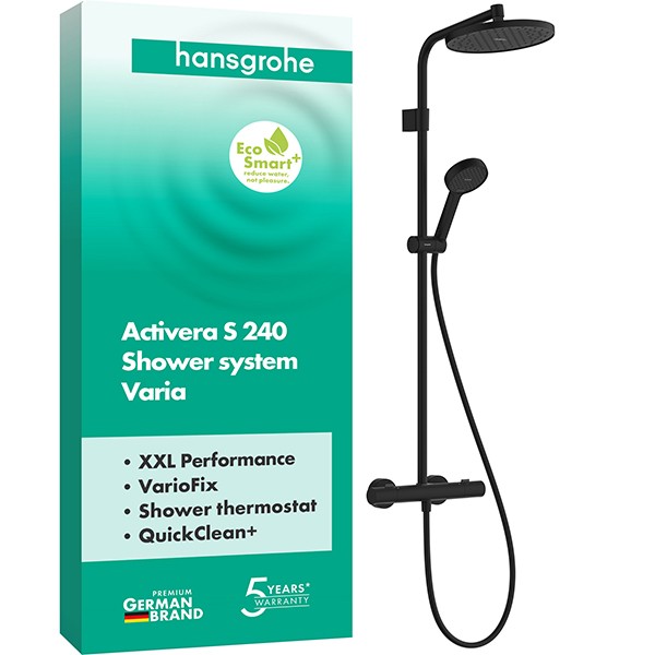 Hansgrohe Activera S Showerpipe 240 1jet  EcoSmart+ mit Ecostat Fine MSW