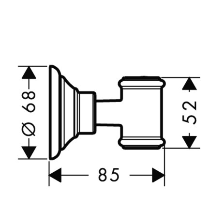 Hansgrohe AXOR Montreux Brausenhalter, nickel gebürstet 16325830