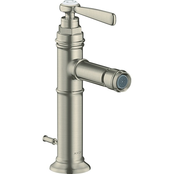 Hansgrohe AXOR Montreux Einhebel-Bidetmischer mit Ablaufgarnitur, nickel gebürstet 16526820