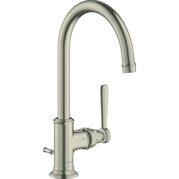 Hansgrohe AXOR Montreux Einhebel-Waschtischmischer 210 mit Ablaufgarnitur, nickel gebürstet 16517820