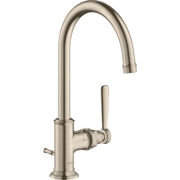 Hansgrohe AXOR Montreux Einhebel-Waschtischmischer 210 mit Ablaufgarnitur, nickel gebürstet 16517820
