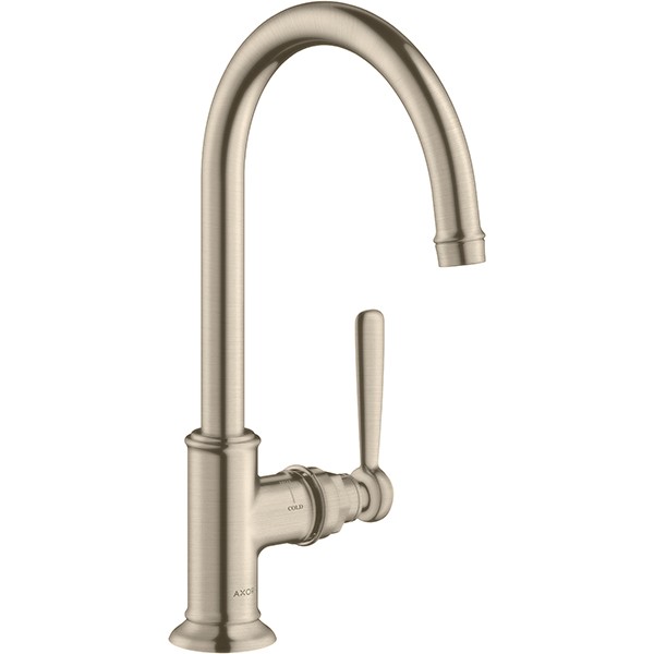 Hansgrohe AXOR Montreux Einhebel-Waschtischmischer 210 ohne Ablaufgarnitur, nickel gebürstet 16518820
