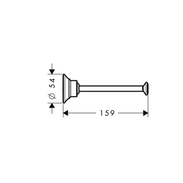 Hansgrohe AXOR Montreux Reservepapierhalter, nickel gebürstet 42028820