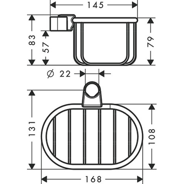 Hansgrohe AXOR Montreux Seifenkorb, nickel gebürstet 42066820