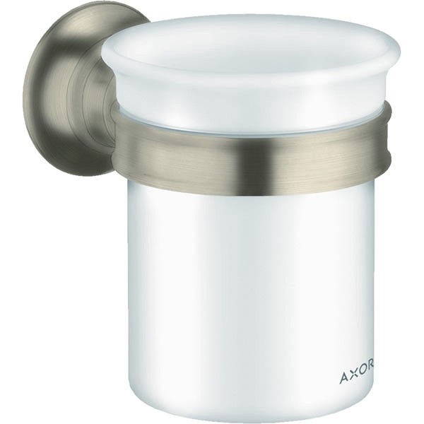 Hansgrohe AXOR Montreux Zahnputzbecher, nickel gebürstet 42134820