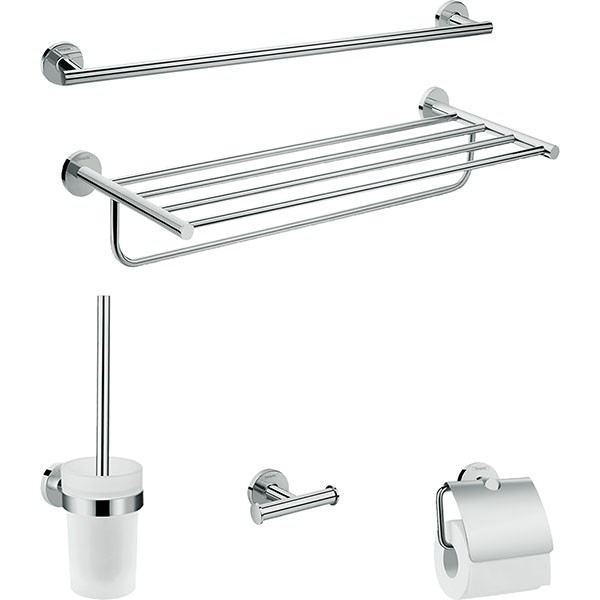 Hansgrohe Bad Accessoire 5-teiliges Set Logis Universal chrom