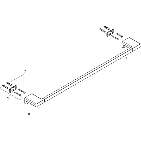Hansgrohe Badetuchhalter AddStoris chrom 