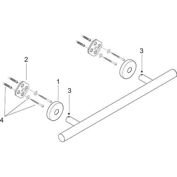 Hansgrohe Badetuchhalter Logis 600mm brushed  nickel