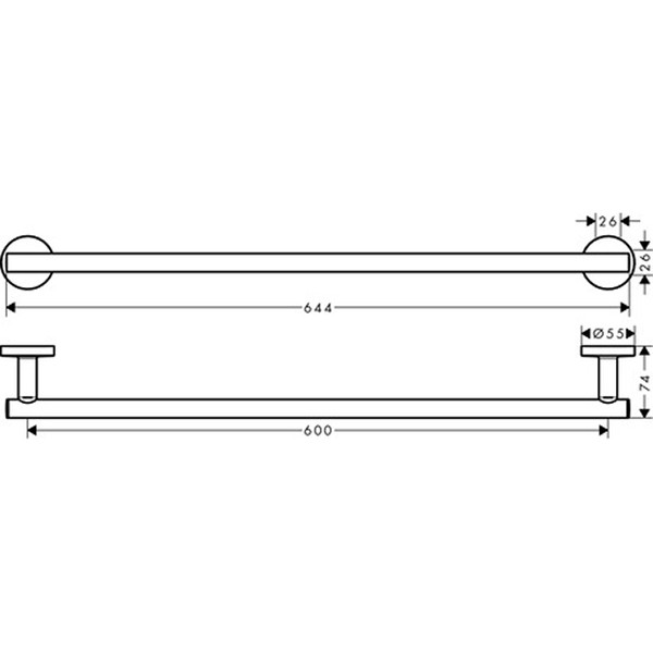 Hansgrohe Badetuchhalter Logis Universal chrom 