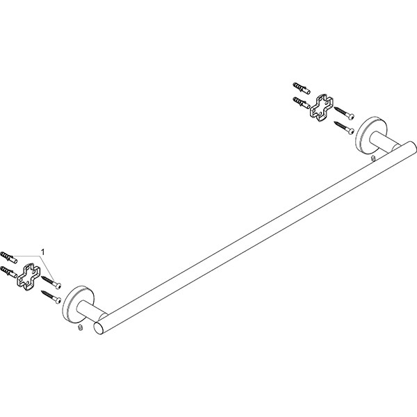 Hansgrohe Badetuchhalter Logis Universal chrom 
