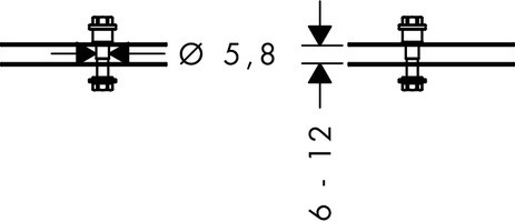 Hansgrohe Befestigungssatz Duschtürgriff Axor Universal Accessories chrom