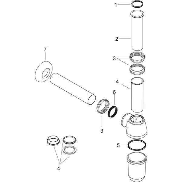 Hansgrohe Bidet Sifon 5/4 