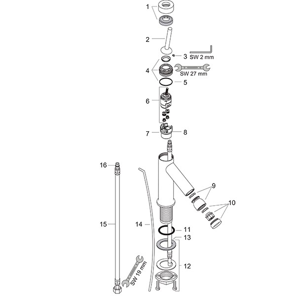 Hansgrohe Bidetmischer Axor Starck chrom  