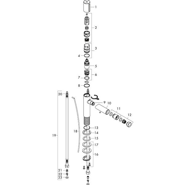 Hansgrohe Bidetmischer Axor Uno Select chrom  