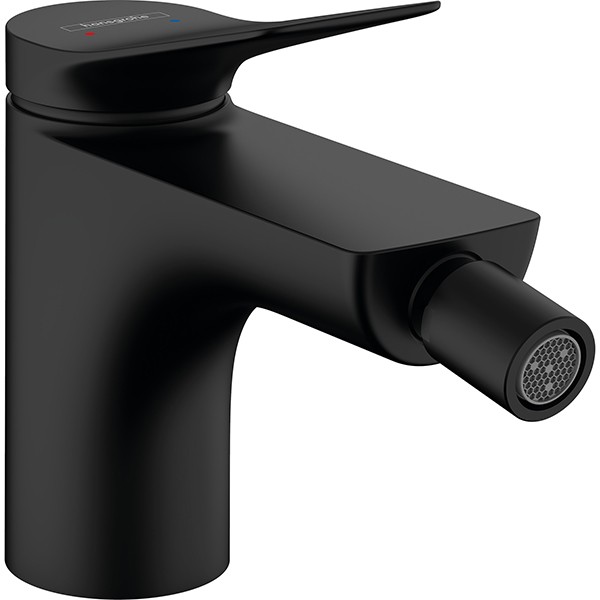 Hansgrohe Bidetmischer Vivenis m.Zugstangen-Ablaufgarnitur mattschwarz