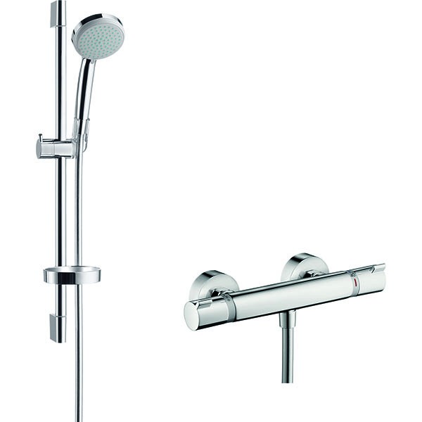 Hansgrohe Brausenkombi Croma 100 Vario/Ecostat Comfort Unica'C 650mm