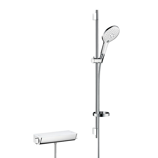 Hansgrohe Brausenkombi Raindance Select 150/ Therm.DAP Ecostat Sel.U'900mm weiss/chr.