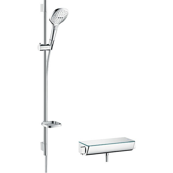 Hansgrohe Brausenkombi Raindance Select E 120/ Therm.Brause AP Ecostat Sel.U'900mm chr.