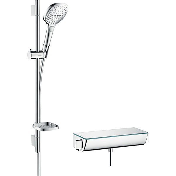 Hansgrohe Brausenkombi Raindance Select E 120/ Therm.DAP Ecostat Sel.U'650mm weiss/chr.