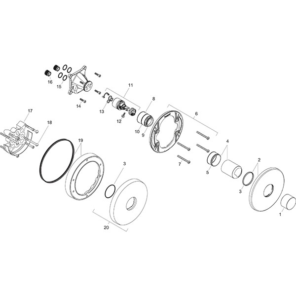 Hansgrohe Brausenmischer Unterputz Axor Uno Fertigset Zerogriff BN