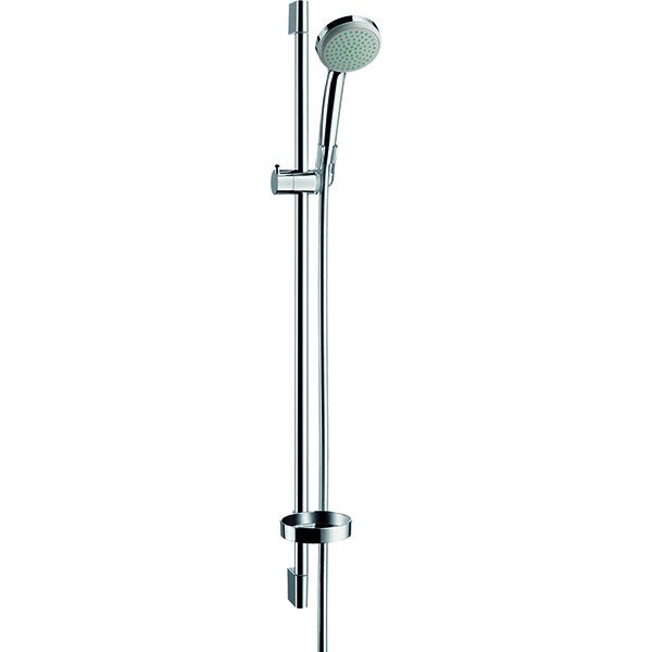 Hansgrohe Brausenset Croma 100 1jet/Unica'C 900mm chrom mit Cassetta Seifenschale