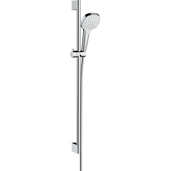 Hansgrohe Brausenset Croma Select E 1jet EcoSmart/Unica 900mm weiss/chrom