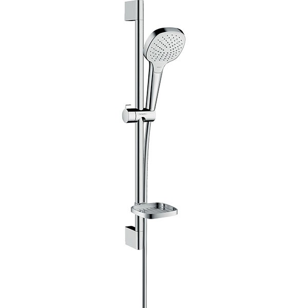 Hansgrohe Brausenset Croma Select E Vario/ Unica 650mm weiss/chrom mit Seifenschale