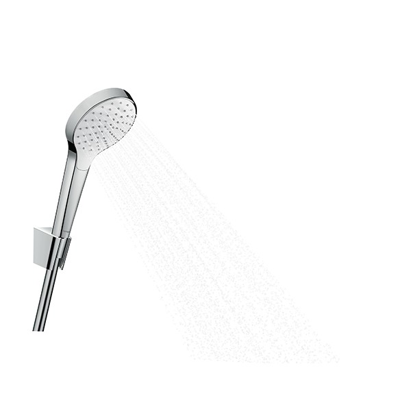 Hansgrohe Brausenset Croma Select S 1jet/ Porter S weiss/chr.Brauseschlauch 1250mm