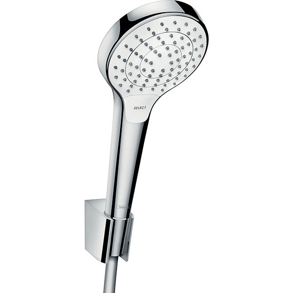 Hansgrohe Brausenset Croma Select S Vario/ Porter S weiss/chr.Brauseschlauch 1250mm