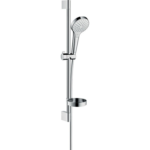 Hansgrohe Brausenset Croma Select S Vario/ Unica 650mm weiss/chrom mit Seifenschale
